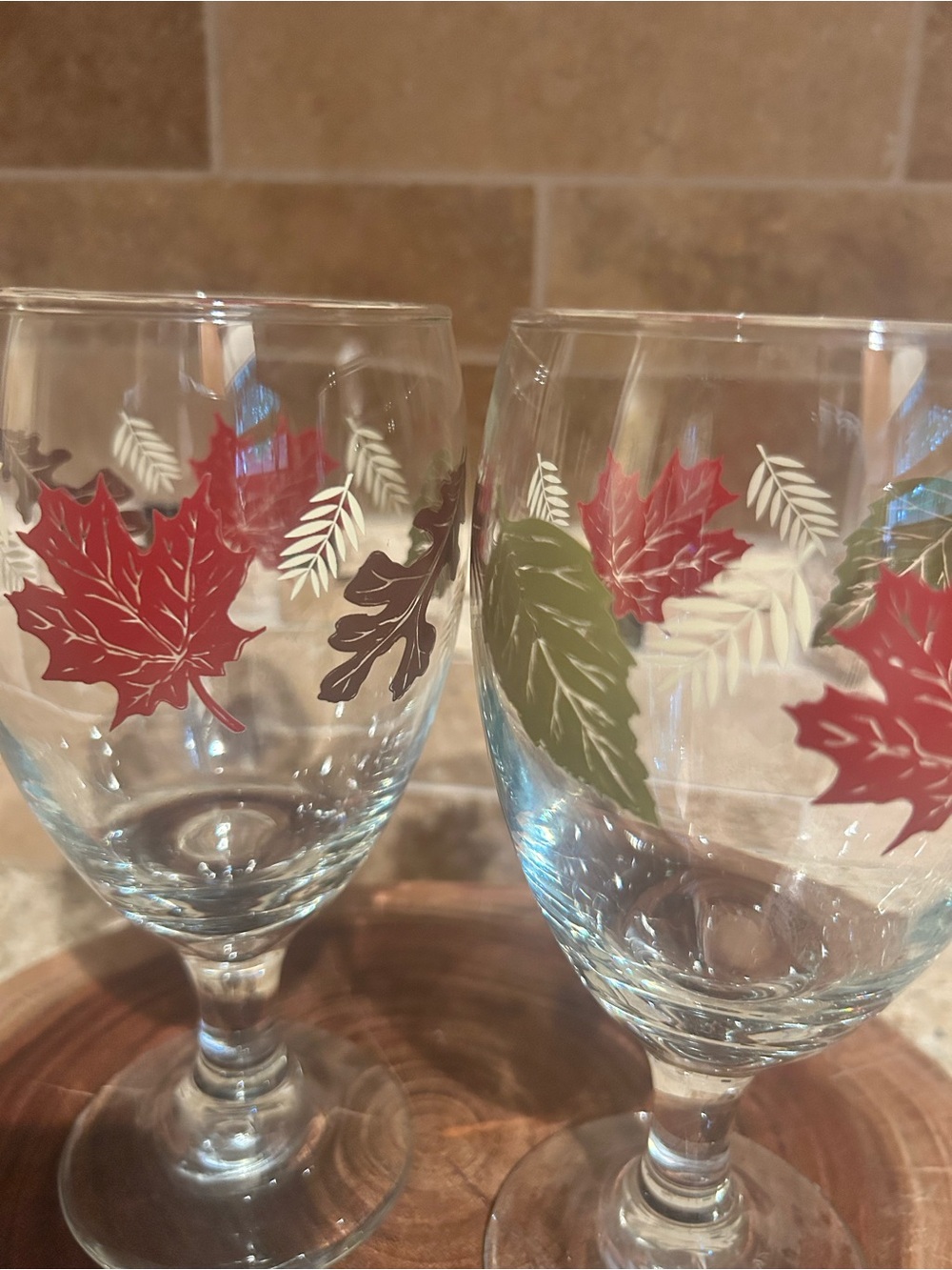 Libbey Vintage Autumn Leaves
Stemmed Goblets (2) - Picture 2 of 2